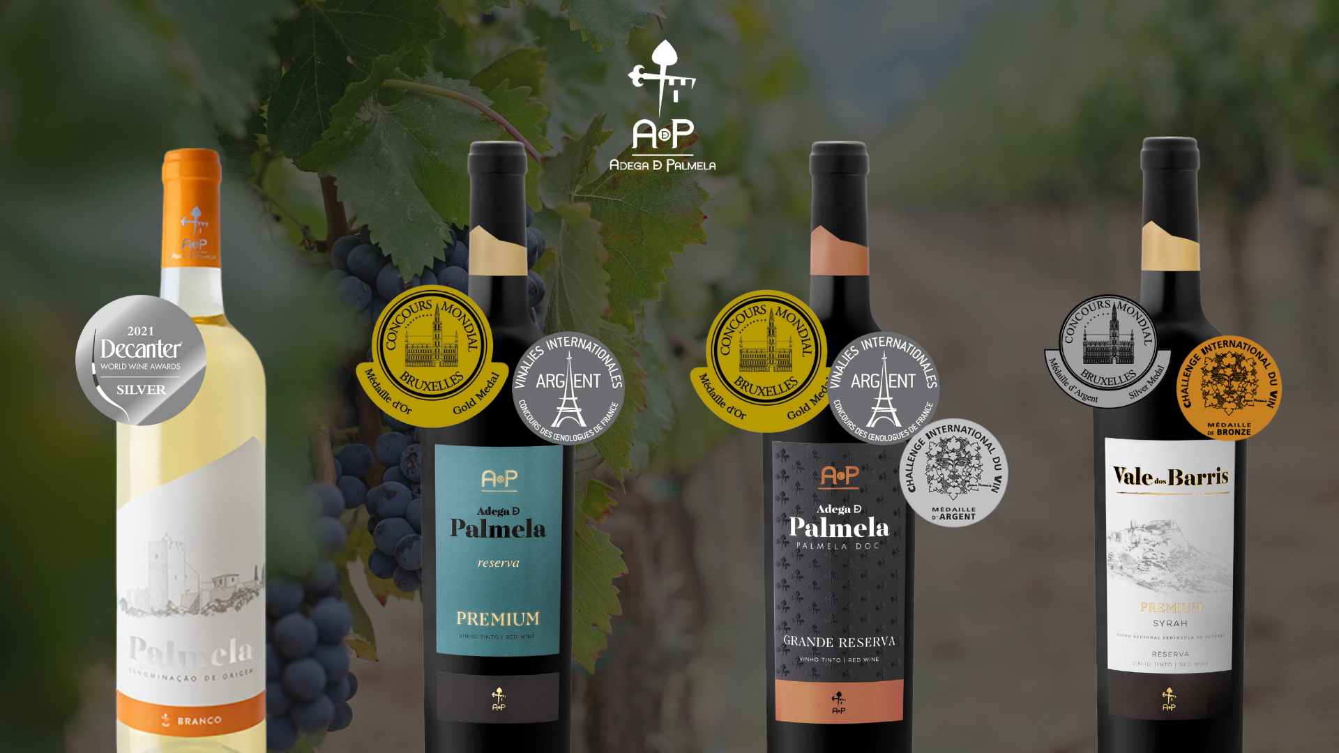 ADEGA DE PALMELA RECEIVES GOLD, SILVER AND BRONZE MEDALS IN BELGIUM, UNITED KINGDOM AND FRANCE
